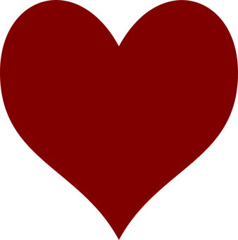 Red Heart Symbol Graphic PNG Image