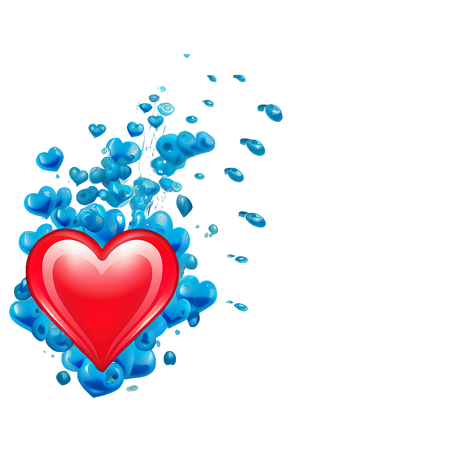 Red Hearts Underwater Scene Png 29 PNG Image