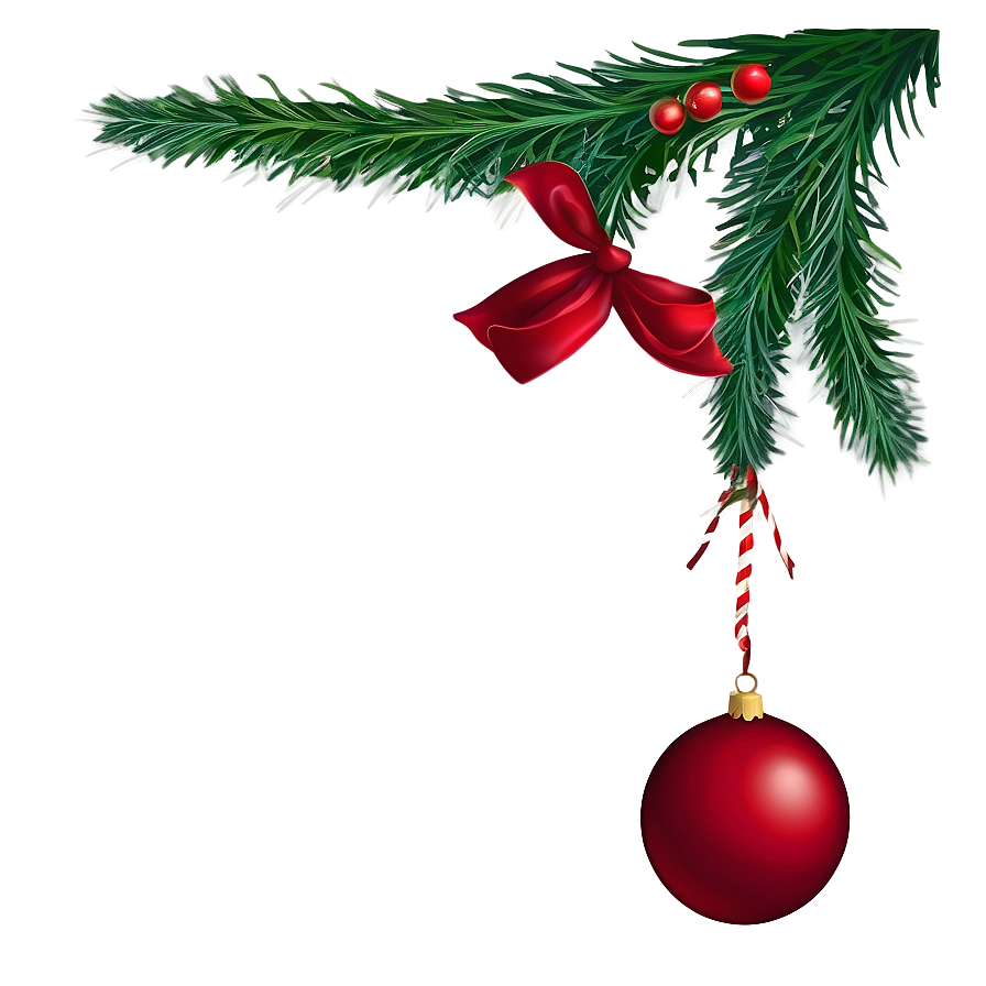 Red Holiday Decor Ornament Png Jwm90 PNG Image