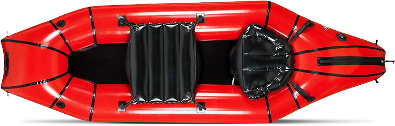 Red Inflatable Raft Top View.png PNG Image