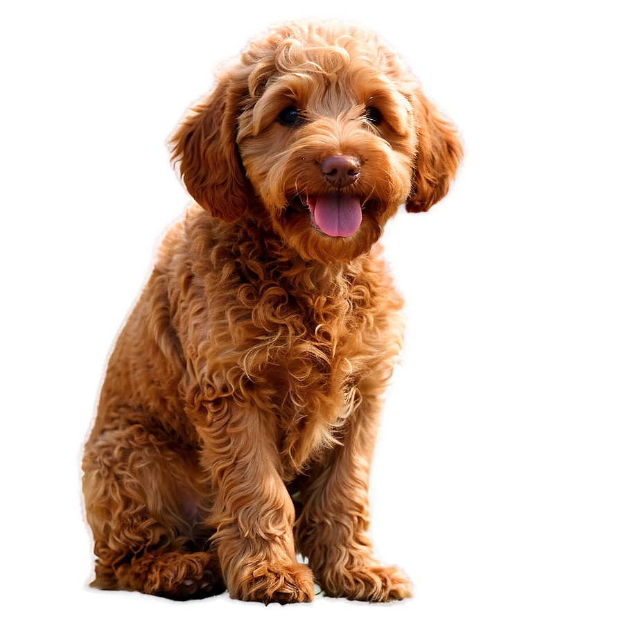 Red Labradoodle Dog Png Bex4 PNG Image