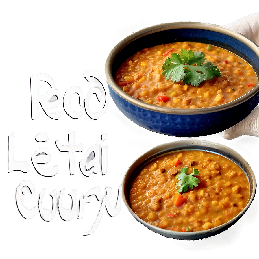 Red Lentil Dahl Curry Png 06252024 PNG Image