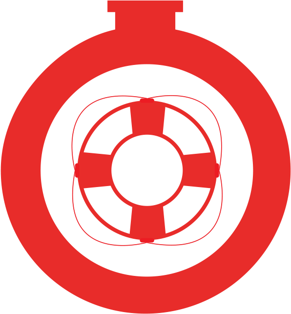 Red Lifebuoy Icon PNG Image