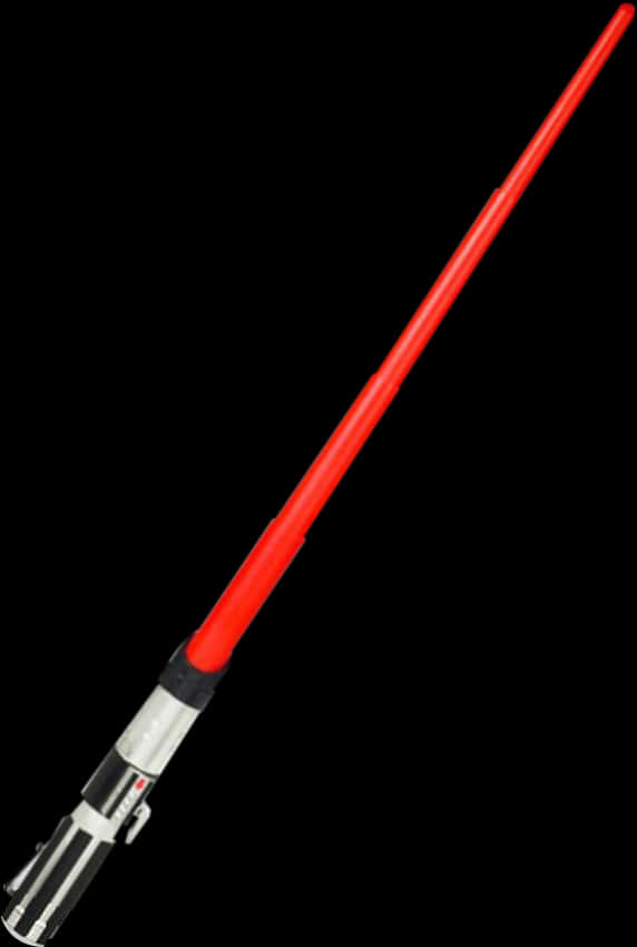 Red Lightsaber Black Background PNG Image