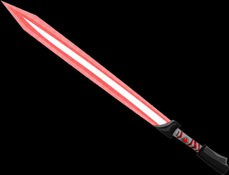 Red Lightsaber Illustration PNG Image