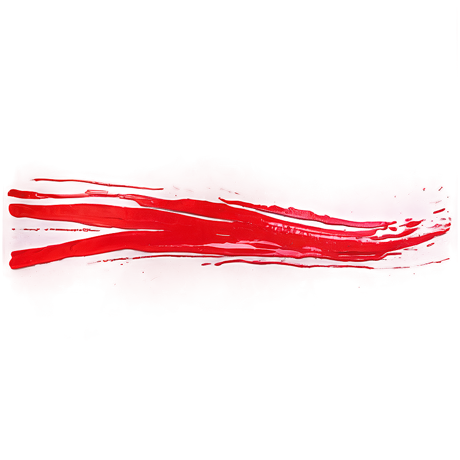 Red Line Brush Stroke Png 18 PNG Image