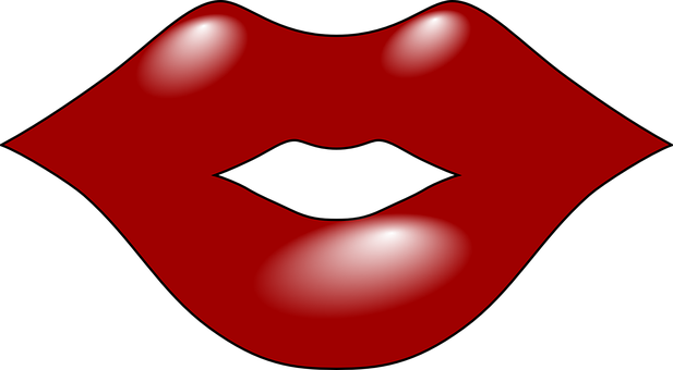 Red Lips Graphic PNG Image