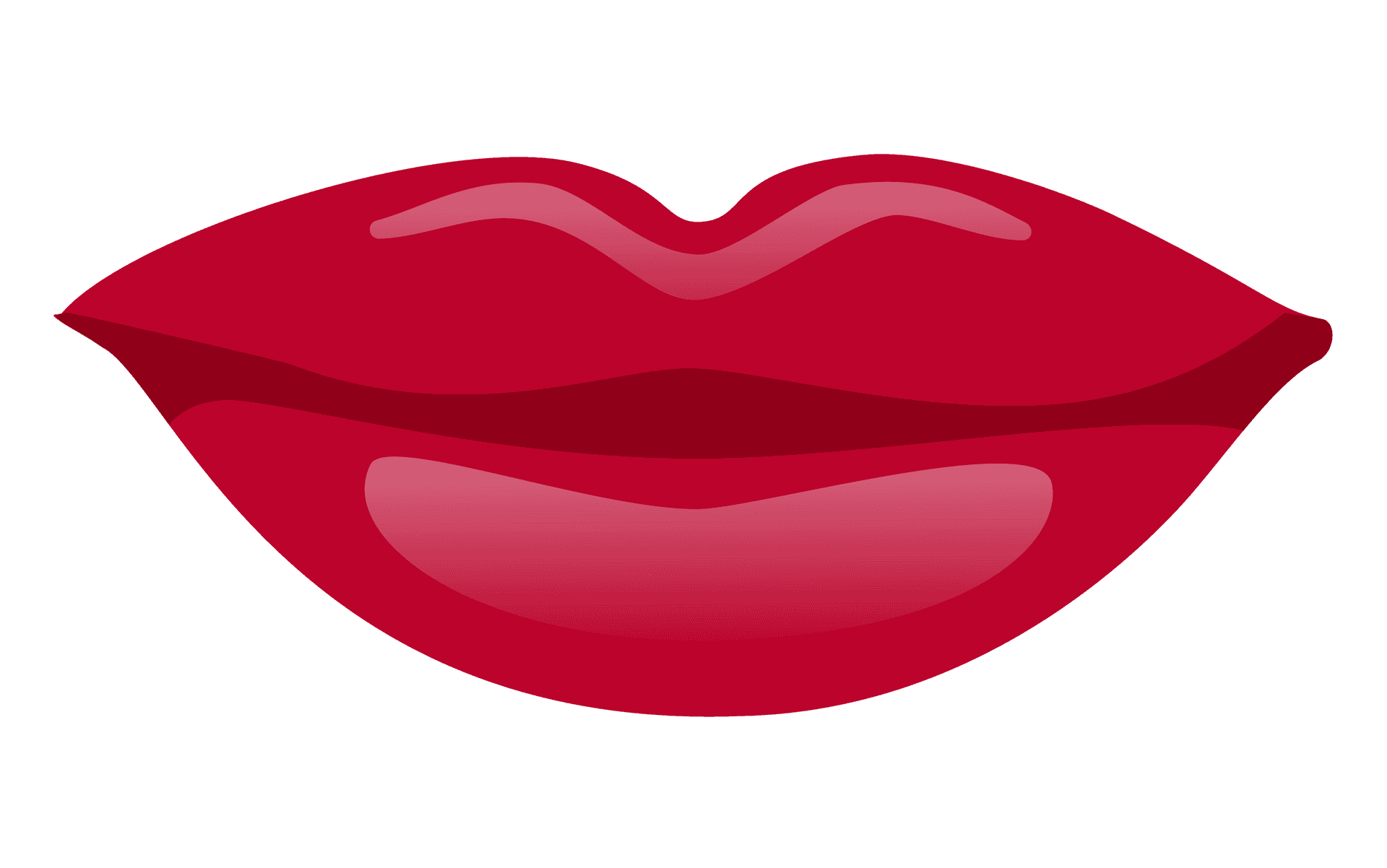 Red Lips Vector Illustration PNG Image