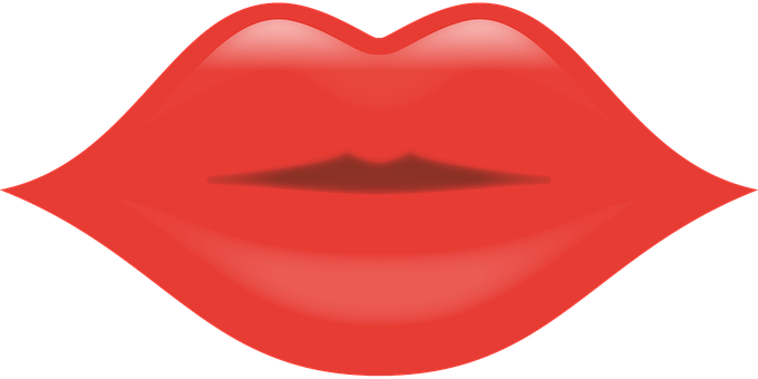 Red Lips Vector Illustration PNG Image