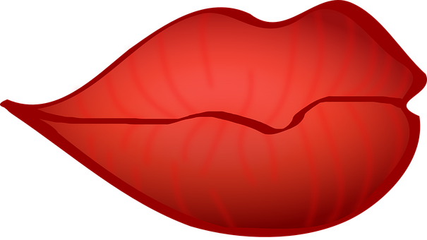 Red Lips Vector Illustration PNG Image