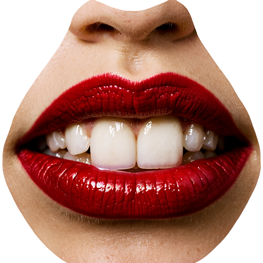 Red Lips With Teeth Png 06112024 PNG Image