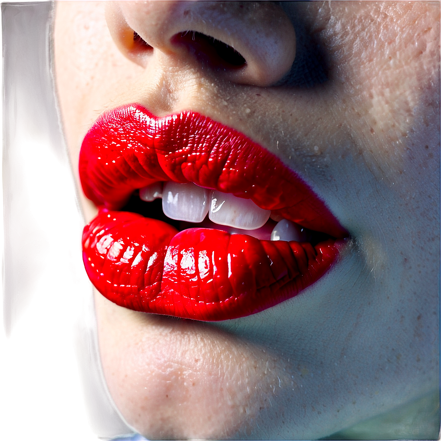 Red Lips With Tongue Out Png Ihu PNG Image