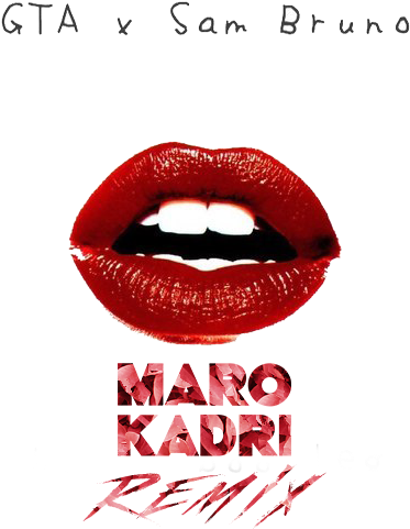 Red Lipstick Kiss Artwork PNG Image