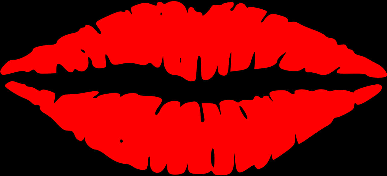 Red Lipstick Kiss Graphic PNG Image