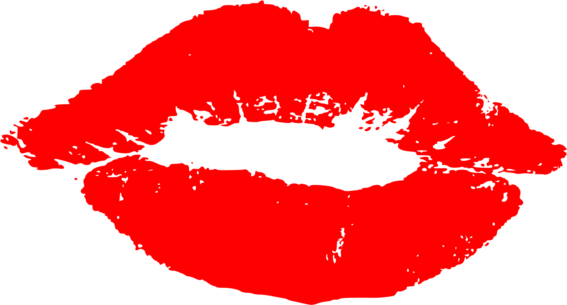 Red Lipstick Kiss Mark PNG Image