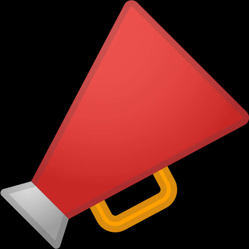 Red Megaphone Icon PNG Image