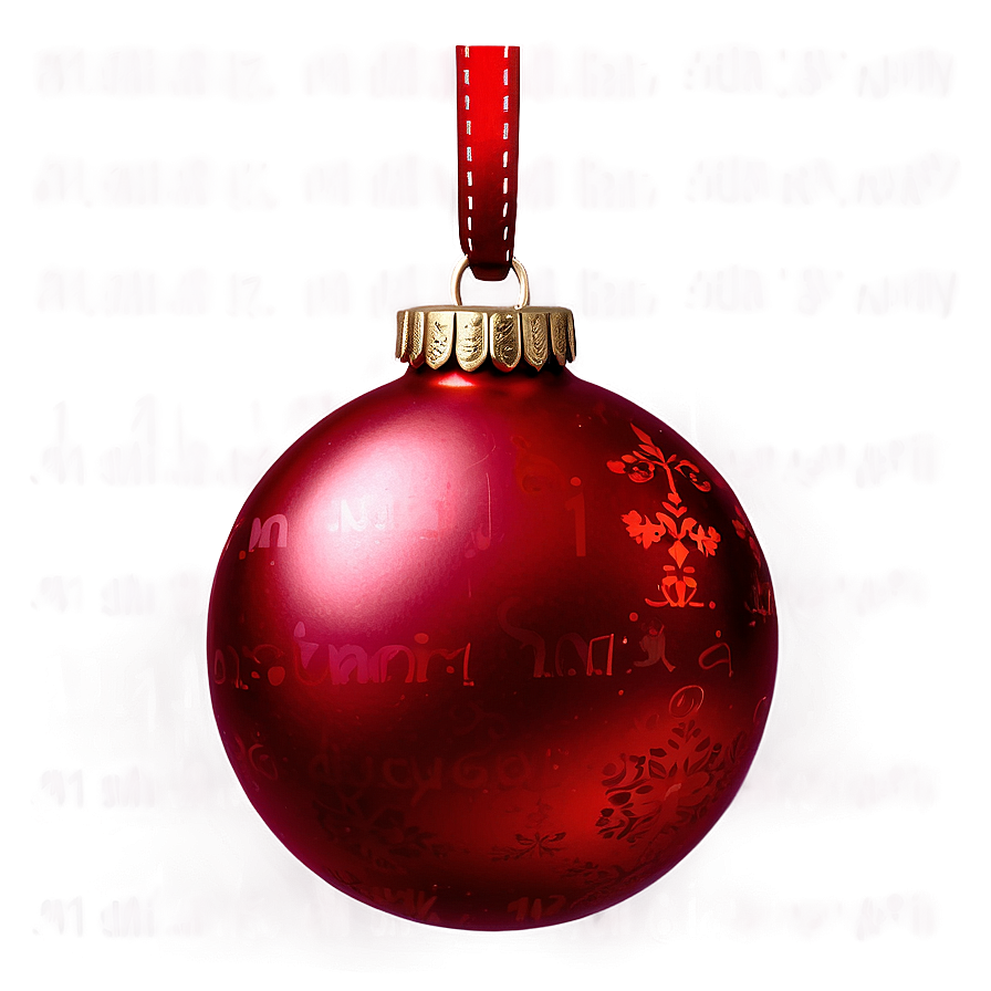 Red Metallic Ornament Png Bnt13 PNG Image