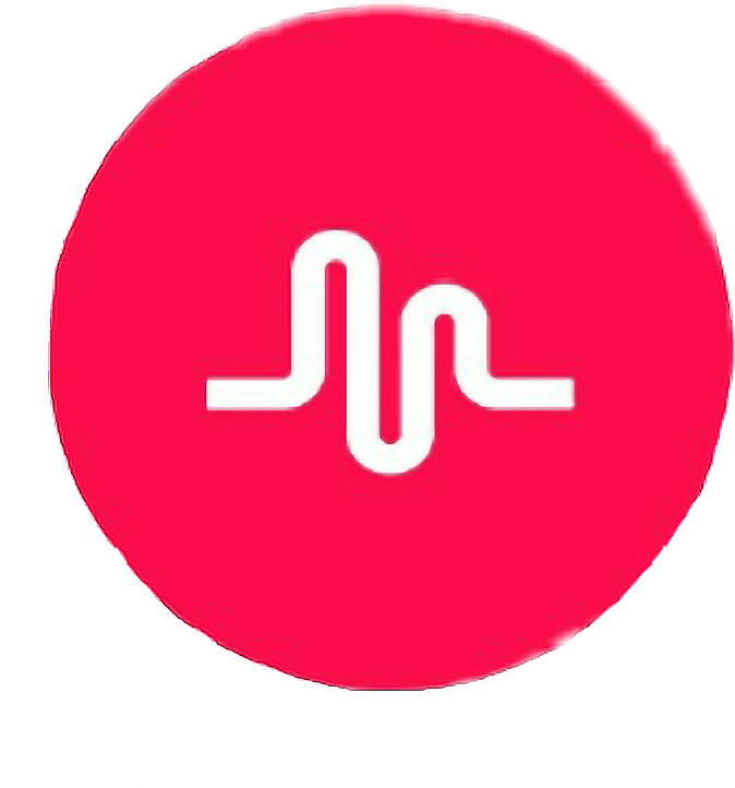 Red Music Wave Logo PNG Image