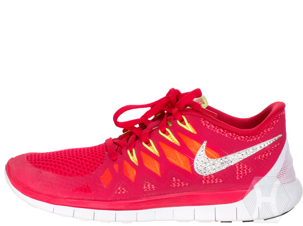 Red Nike Running Shoe PNG Image