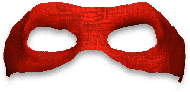 Red Ninja Mask Texture PNG Image