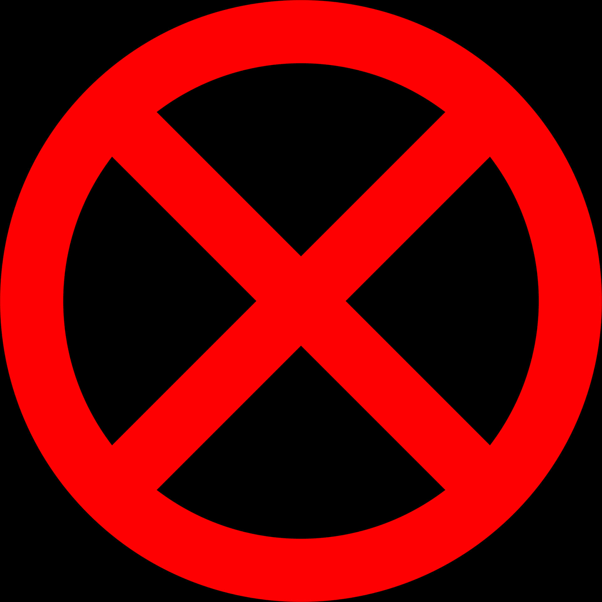 Red No Symbol Graphic PNG Image