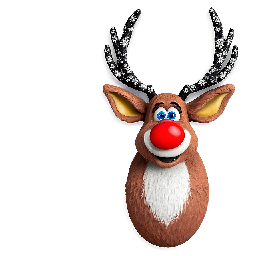 Red Nose Reindeer Png 05252024 PNG Image