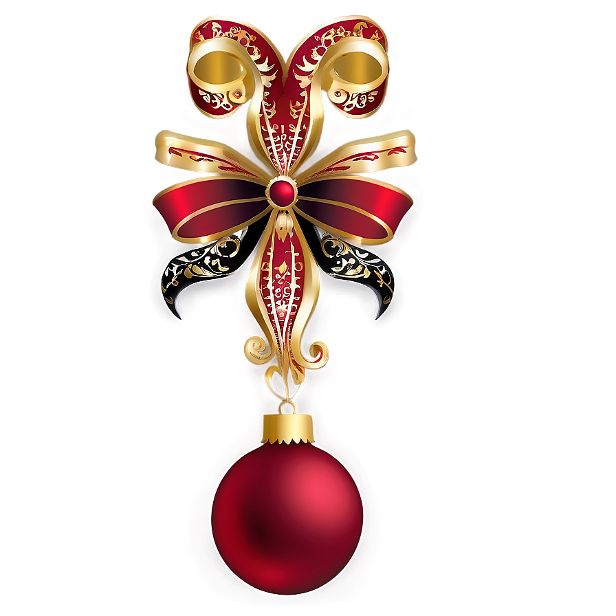 Red Ornament Design Png Eio37 PNG Image