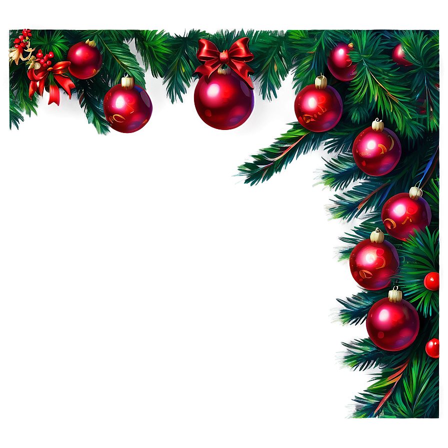 Red Ornament Garland Png Ohp92 PNG Image