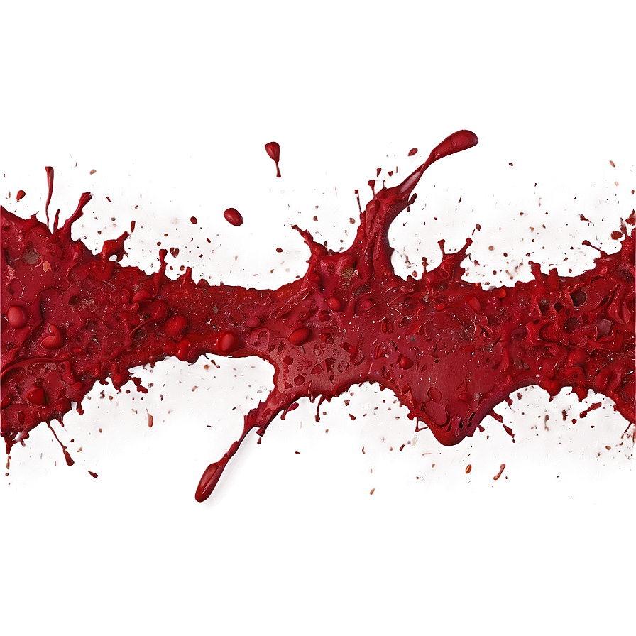 Red Paint Splatter B PNG Image