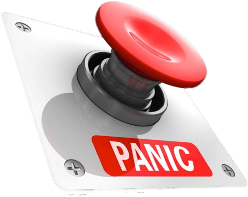 Red Panic Button PNG Image