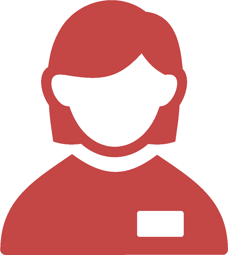 Red People Icon Graphic PNG Image