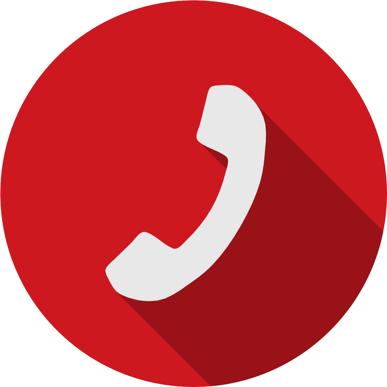 Red Phone Contact Icon PNG Image