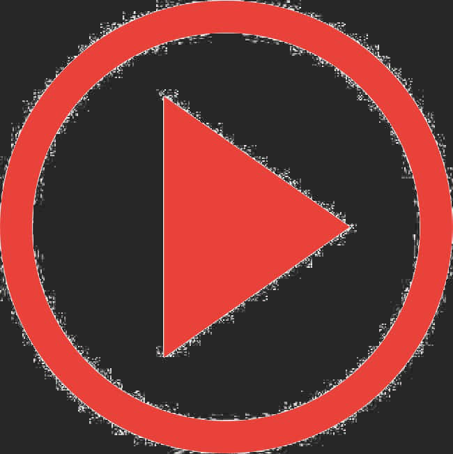 Red Play Button Icon PNG Image