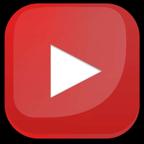 Red Play Button Icon PNG Image