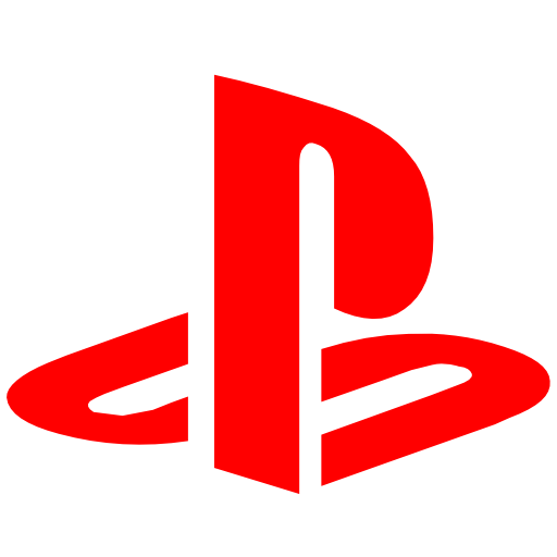 Red Play Station Logo PNG Image