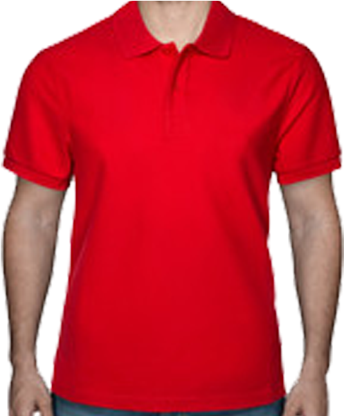 Red Polo Shirt Product Display PNG Image