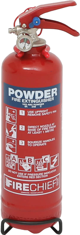 Red Powder Fire Extinguisher PNG Image