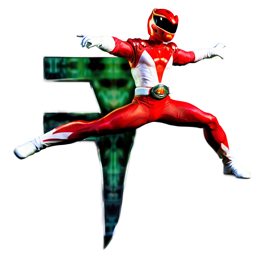 Red Power Ranger A PNG Image