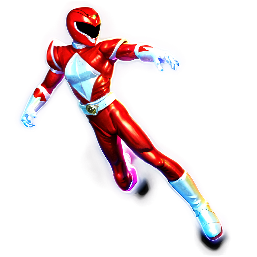 Red Power Ranger Lightning Effect Png Mtw98 PNG Image