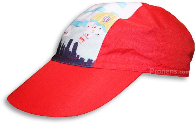 Red Promotional Cap Design PNG Image