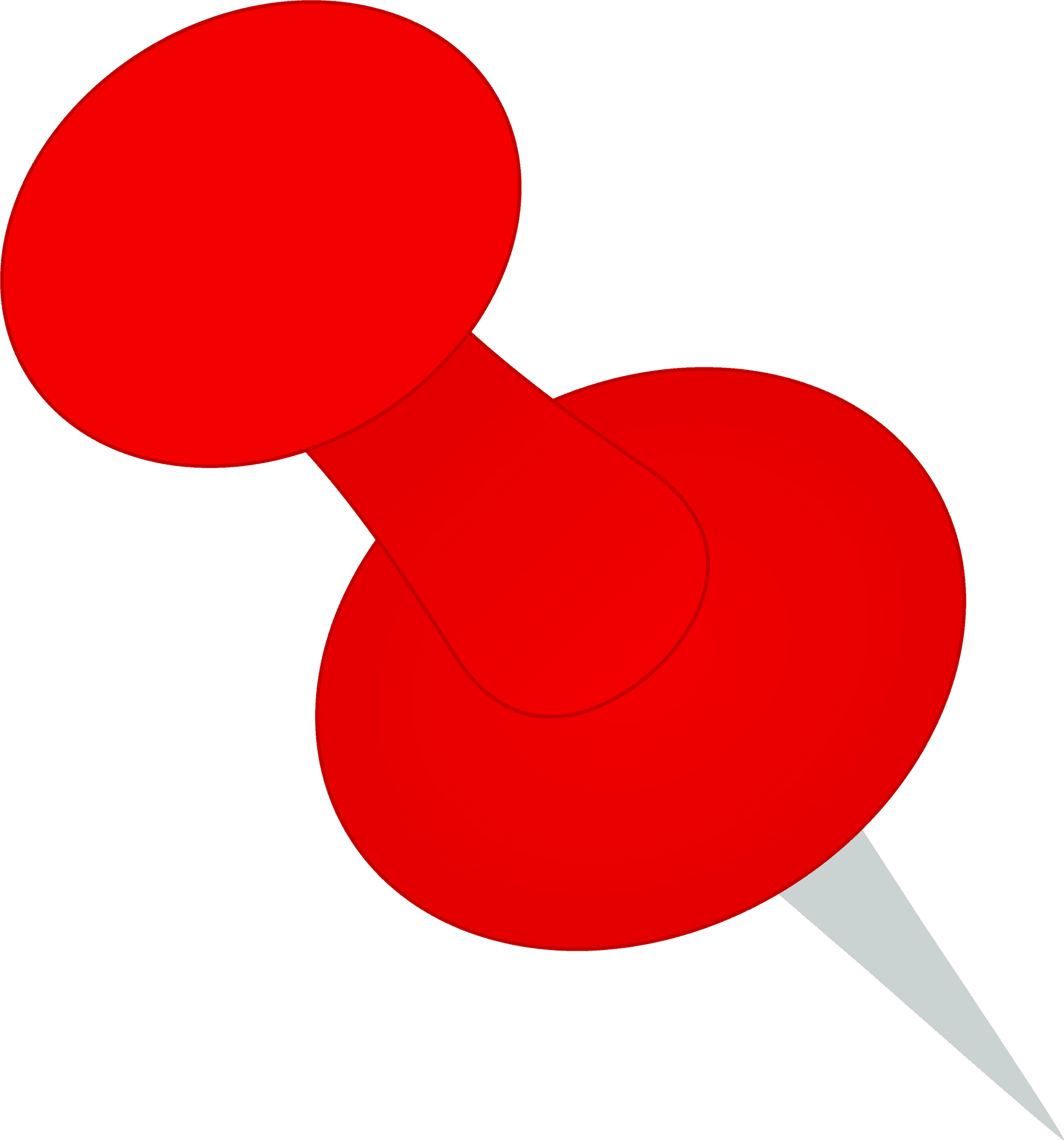 Red Push Pin Graphic PNG Image