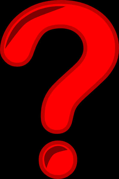 Red Question Mark Graphic PNG Image