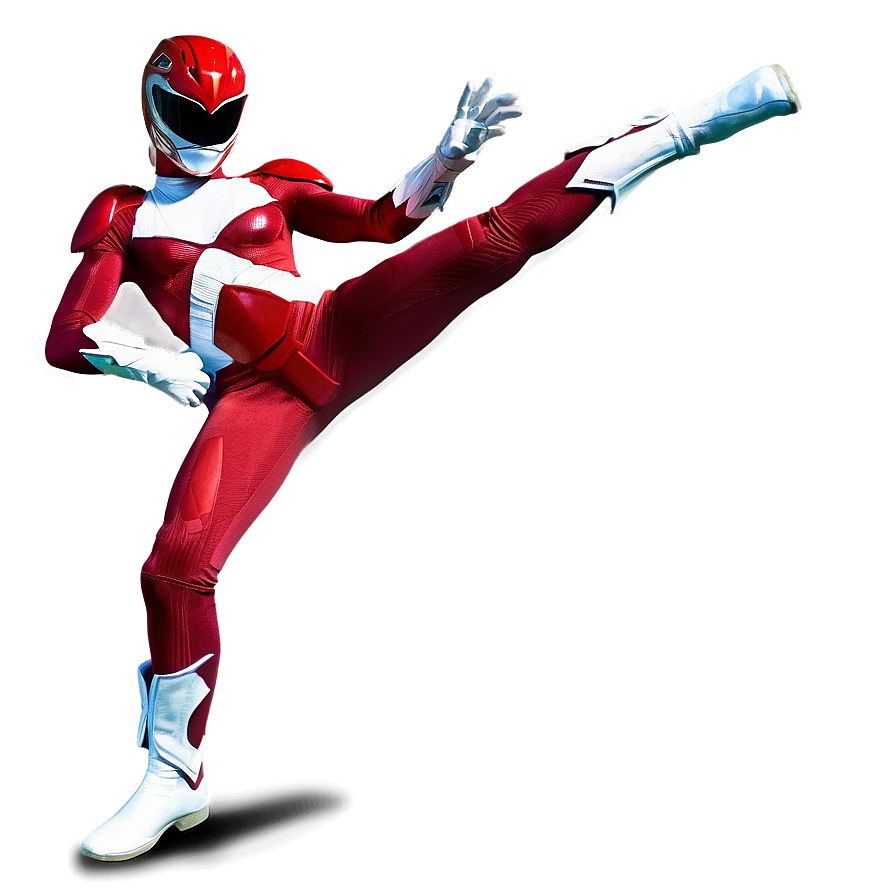 Red Ranger Legacy Pose Png 57 PNG Image