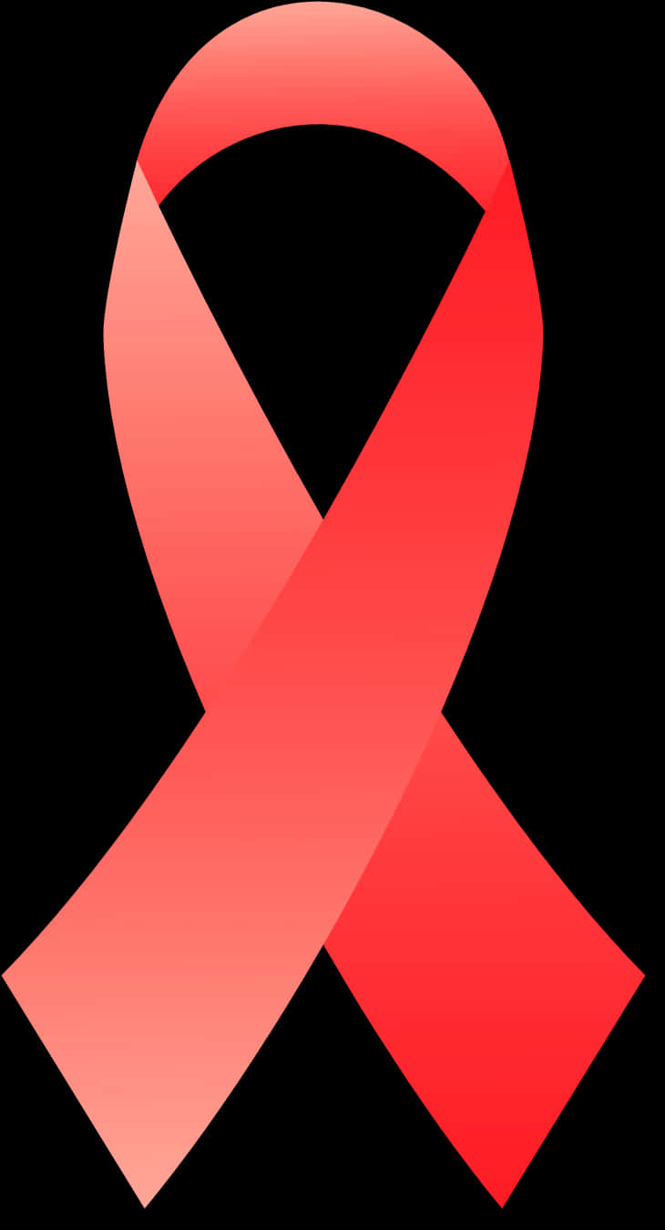 Red Ribbon Awareness Symbol PNG Image