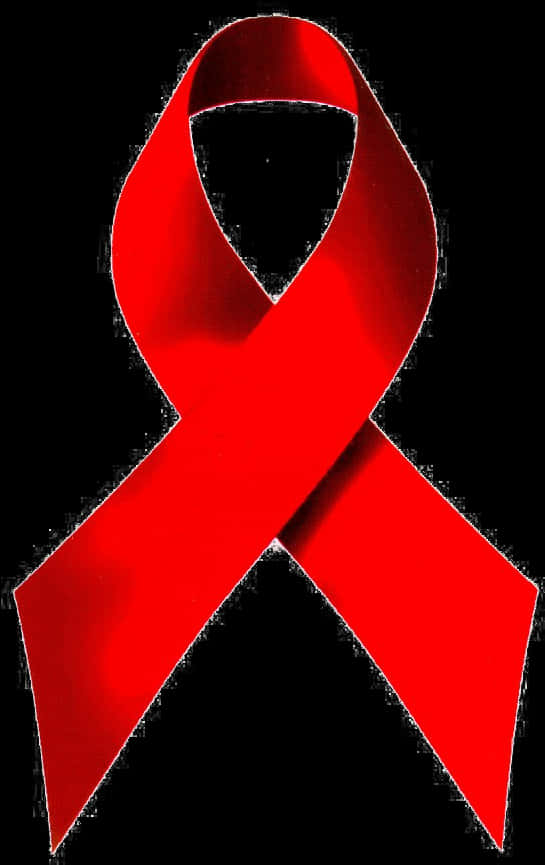 Red Ribbon Awareness Symbol PNG Image