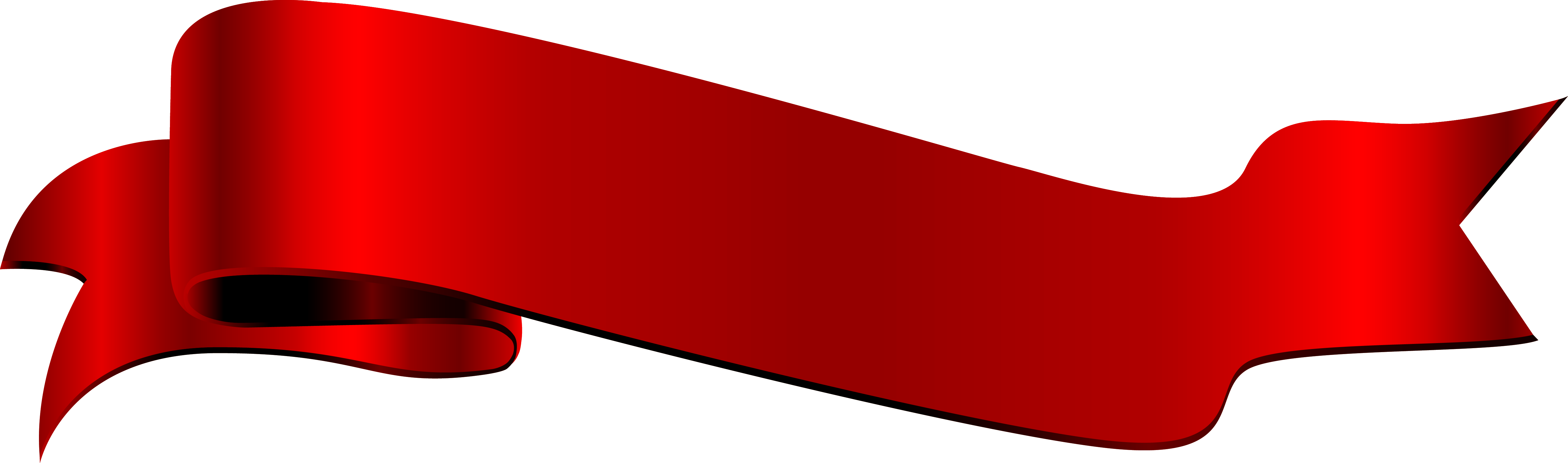 Red Ribbon Banner Graphic PNG Image