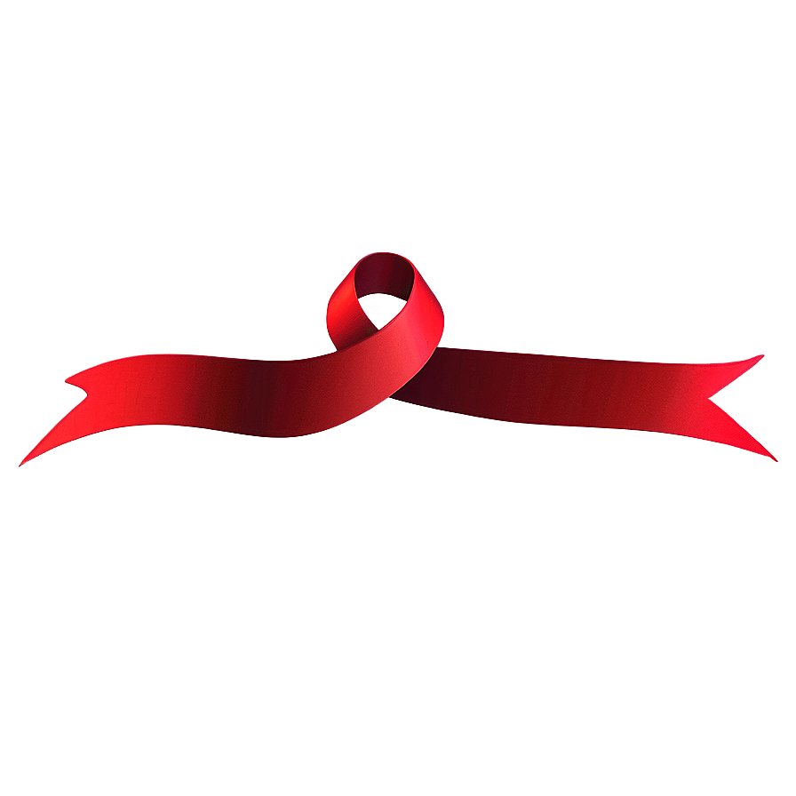 Red Ribbon For Awareness Png Tcr PNG Image