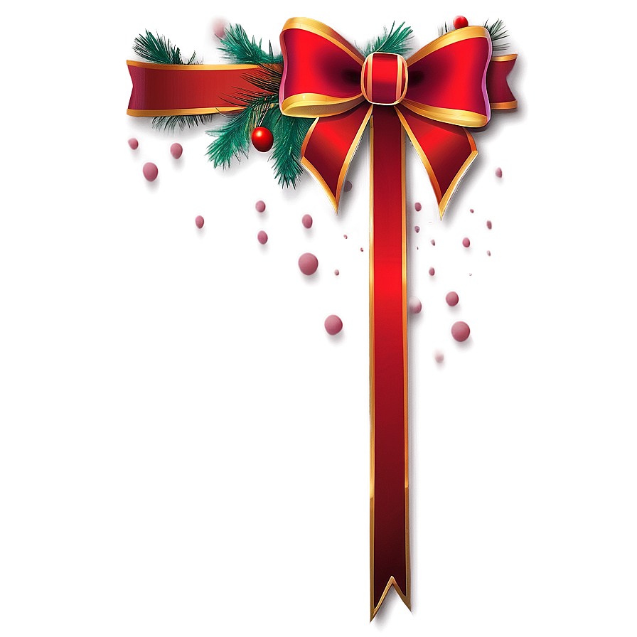 Red Ribbon Garland Png 35 PNG Image