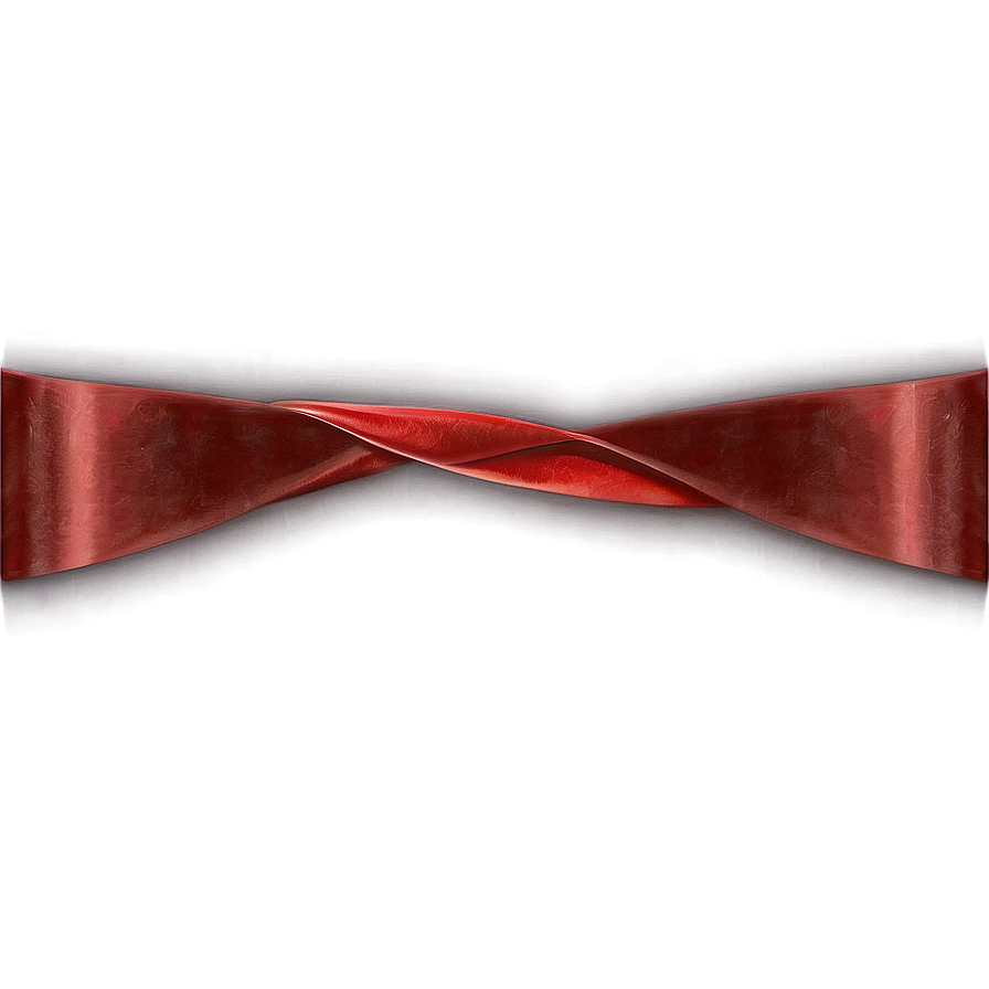 Red Ribbon On White Background Png 05252024 PNG Image