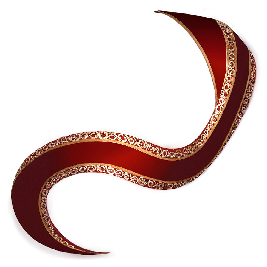 Red Ribbon Swirl Png 05252024 PNG Image